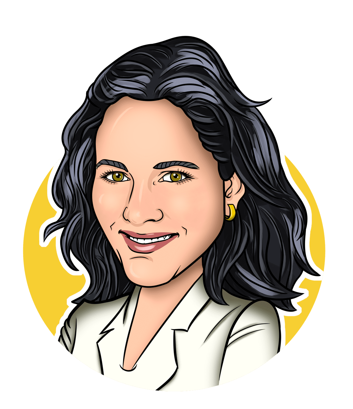 Caricatura individual desde el pecho