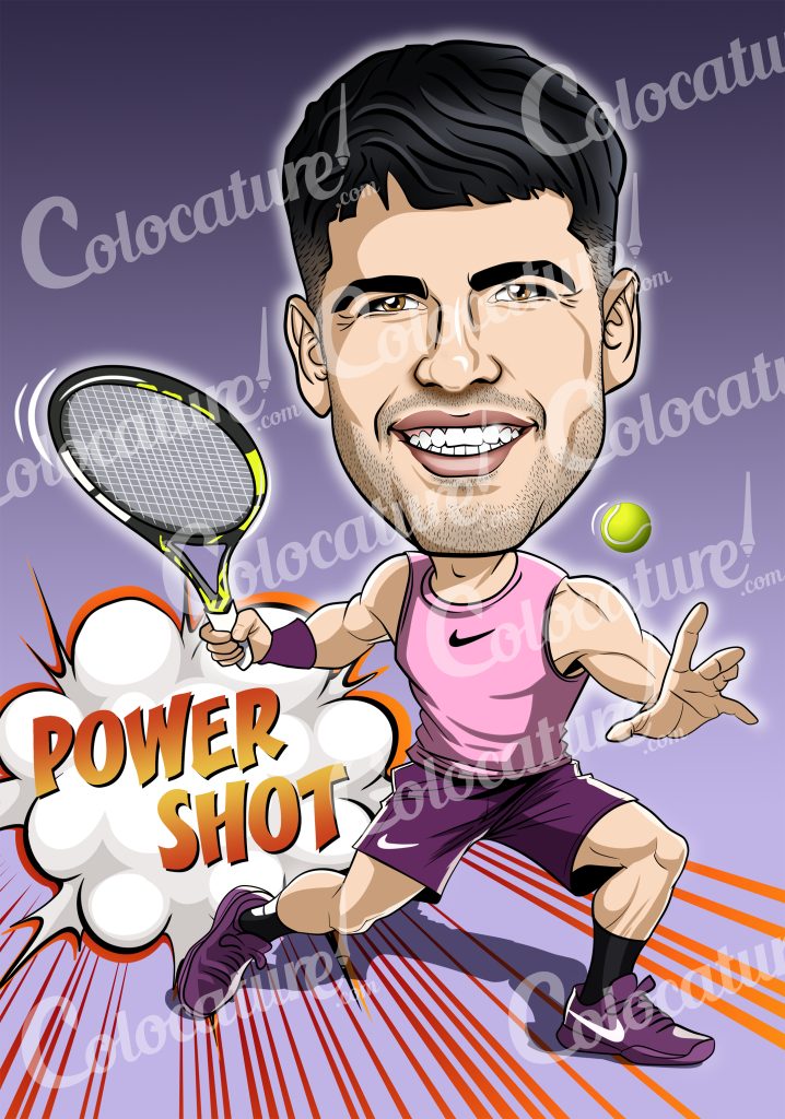 Caricatura Carlos Alcaraz