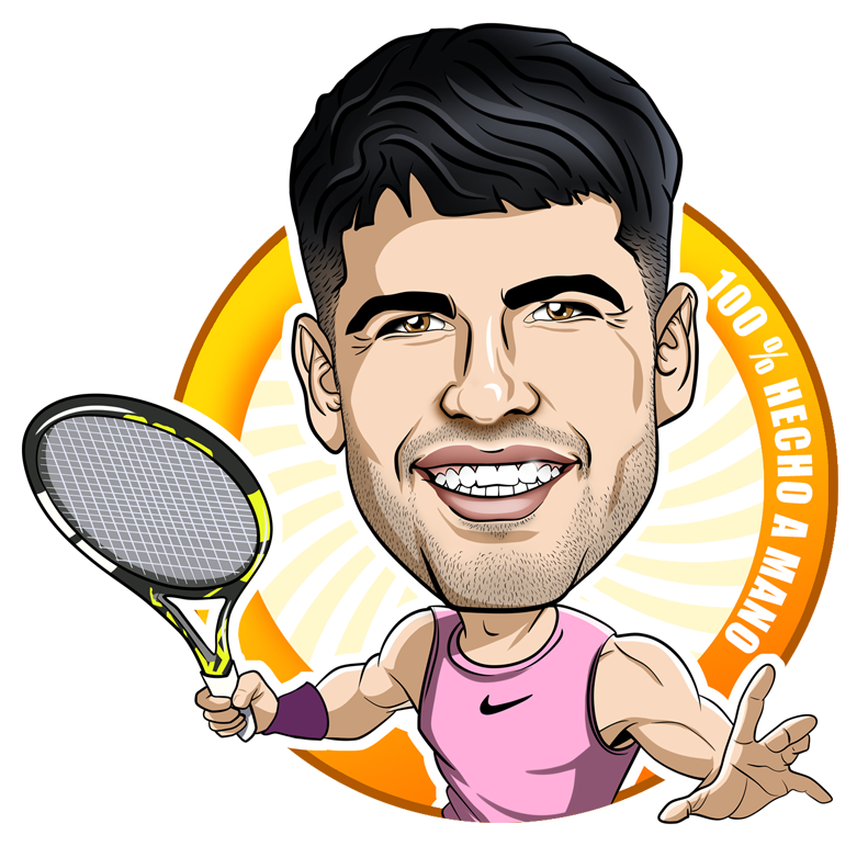 Caricatura Carlos Alcaraz